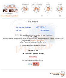 Сайт для компании «911 PC Help»