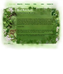 Сайт-визитка для садовника Неда Патчетта